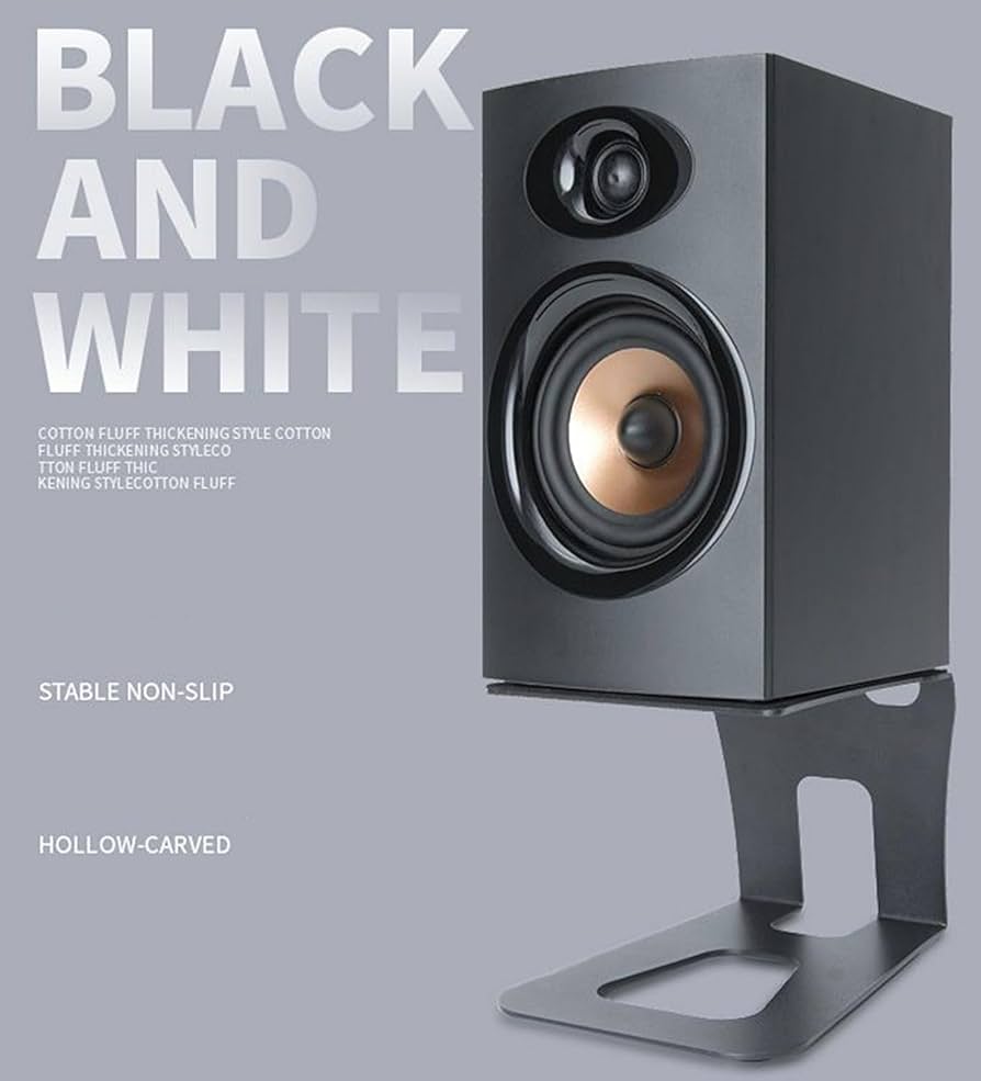 小型 アルミ製 スピーカースタンド Amazon.co.jp: Generic 卓上コンピュータスピーカースタンド